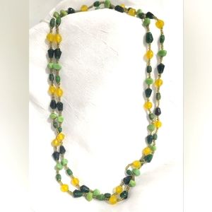 Vintage Layering Belgium Hand-Strung Bohemian Necklace 22"